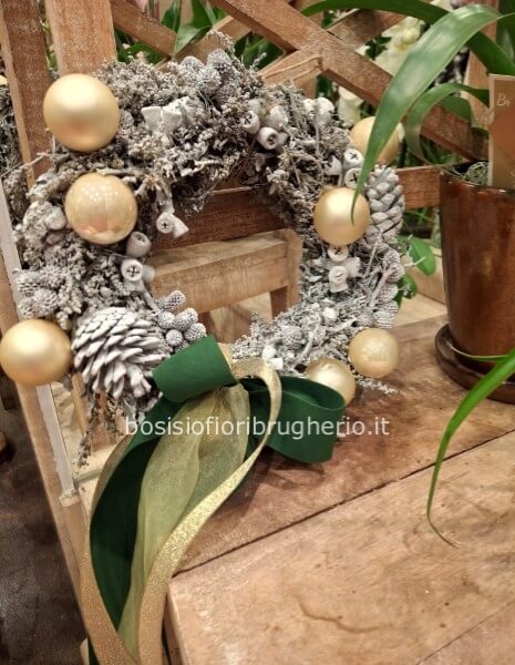 Coroncina elementi naturali sbiancati